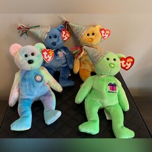 4  Beanie Babies